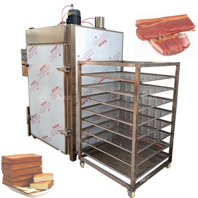 2000x1100x1700mm SUS304 Χάλυβα από ανοξείδωτο χάλυβα Σπίτι καπνίσματος κρέατος για πάπια, ψάρι και κοτόπουλο