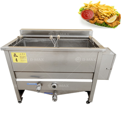 Τροφείο 50kg/ώρα χωρητικότητα συνεχείς νουγκέτ κοτόπουλου βαθύ τηγανίτη με απόδοση