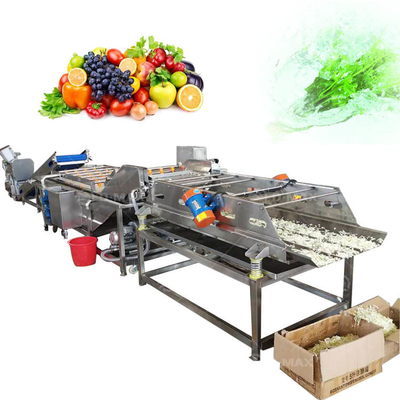 Πλήρως αυτόματη μηχανή πλύσης φρούτων 250 KG για καθαρισμό λαχανικών