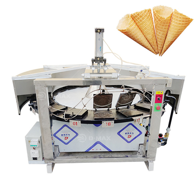 300pcs / h χωρητικότητα Ηλεκτρική / Gas Crispy Biscuit Roll Maker για νόστιμα Wafer Biscuits