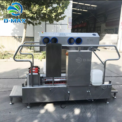 2.72kw Πλήρως αυτόματο σταθμό υγιεινής μηχανή καθαρισμού παπουτσιών κυλίνδρια βούρτσα πλυντήριο παπουτσιών