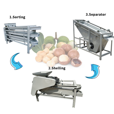 Μηχανή επεξεργασίας καρύδας γραμμή 280 KG κατάλληλη για καρύδια φιστίκια αμύγδαλα καστανιό