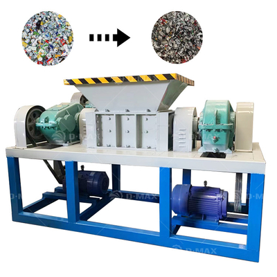 Αλουμινίου κονσέρβες θρυμματισμού Scrap Metal Twin Shaft Shredder με πολυλειτουργικά χαρακτηριστικά